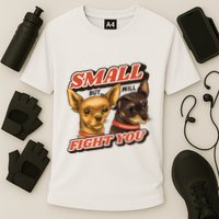 Small But Will Fight You Puppy Cooling Performance Crew T-Shirt