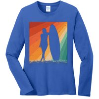 Surf Board Water Ladies Long Sleeve Shirt