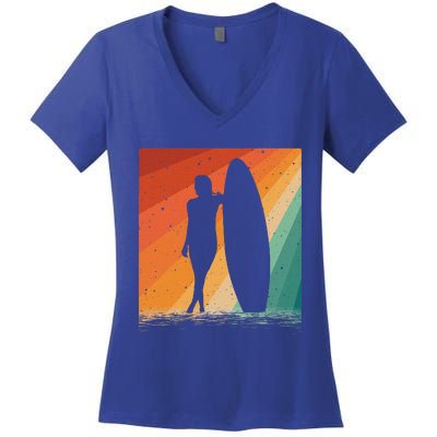 Surf Board Water Women's V-Neck T-Shirt