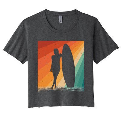 Surf Board Water Women's Crop Top Tee