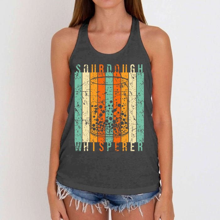 Sourdough Bread Whisperer Baking Baker Sourdough Starter Women's Knotted Racerback Tank