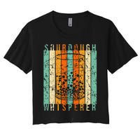 Sourdough Bread Whisperer Baking Baker Sourdough Starter Women's Crop Top Tee