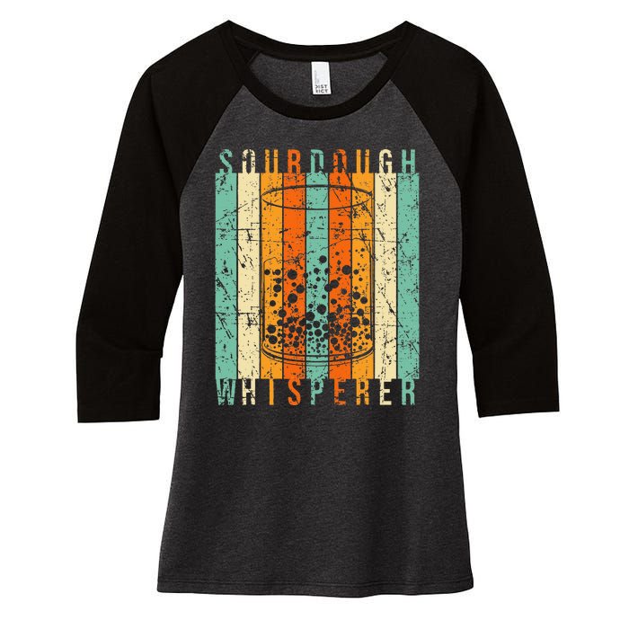 Sourdough Bread Whisperer Baking Baker Sourdough Starter Women's Tri-Blend 3/4-Sleeve Raglan Shirt