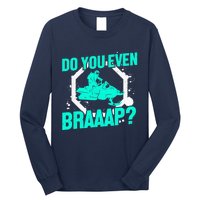 Snowmobile Braaap Winter Snow Machine - Snowmobiling Long Sleeve Shirt