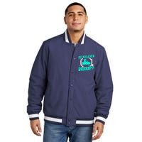 Snowmobile Braaap Winter Snow Machine - Snowmobiling Insulated Varsity Jacket