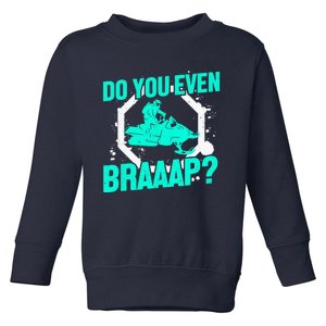 Snowmobile Braaap Winter Snow Machine - Snowmobiling Toddler Sweatshirt