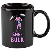 She Bulk Weightlifting Bodybuilding Gym Fitness 11oz C Handle Ceramic Mug