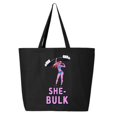 She Bulk Weightlifting Bodybuilding Gym Fitness 25L Jumbo Tote