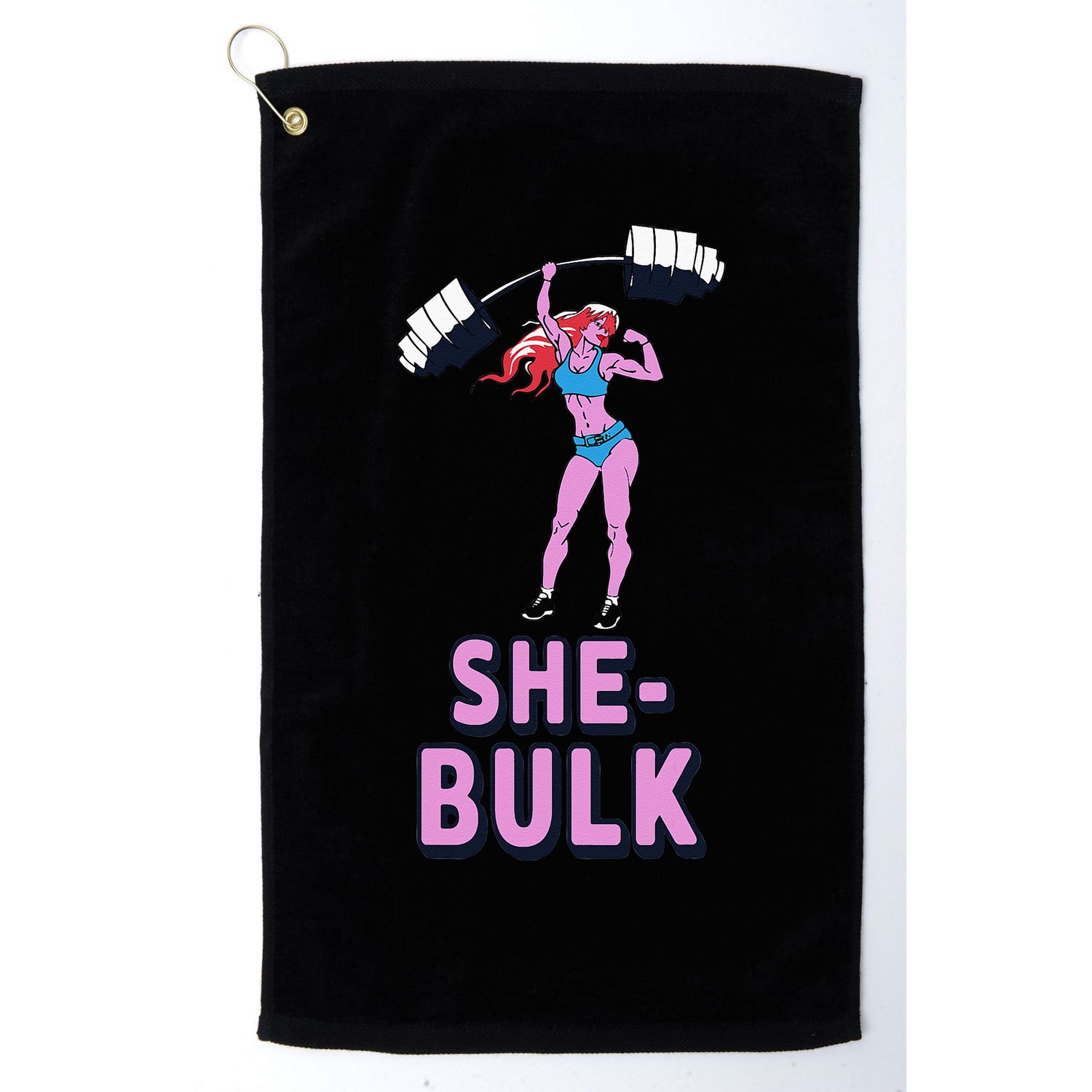 She Bulk Weightlifting Bodybuilding Gym Fitness Golf Towel