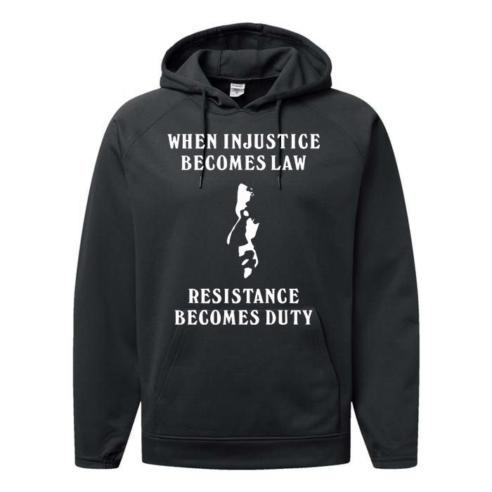 Shehr Bano When Injustice Becomes Law Resistance Becomes Duty Performance Fleece Hoodie