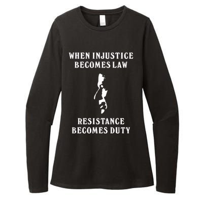 Shehr Bano When Injustice Becomes Law Resistance Becomes Duty Womens CVC Long Sleeve Shirt