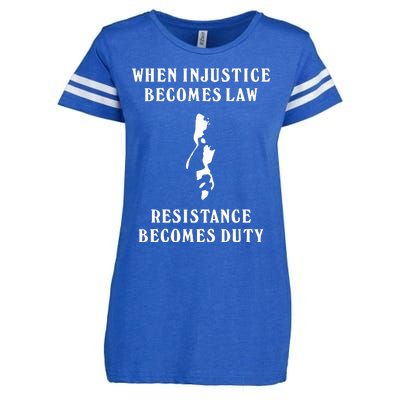 Shehr Bano When Injustice Becomes Law Resistance Becomes Duty Enza Ladies Jersey Football T-Shirt