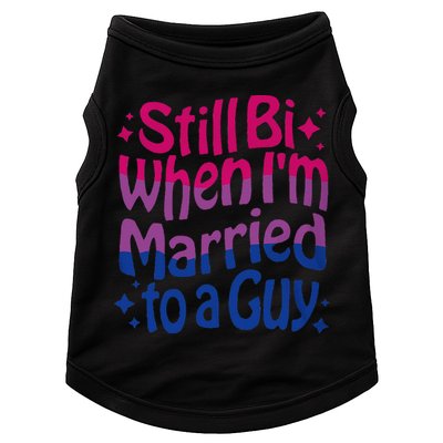 Still Bi When Married To A Guy Bisexual Guy Pride Parade Doggie Tank