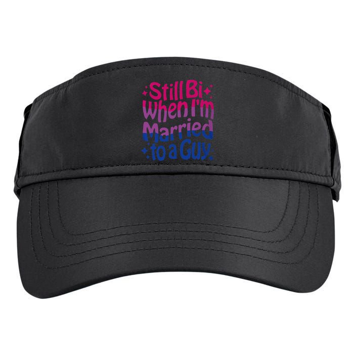 Still Bi When Married To A Guy Bisexual Guy Pride Parade Adult Drive Performance Visor