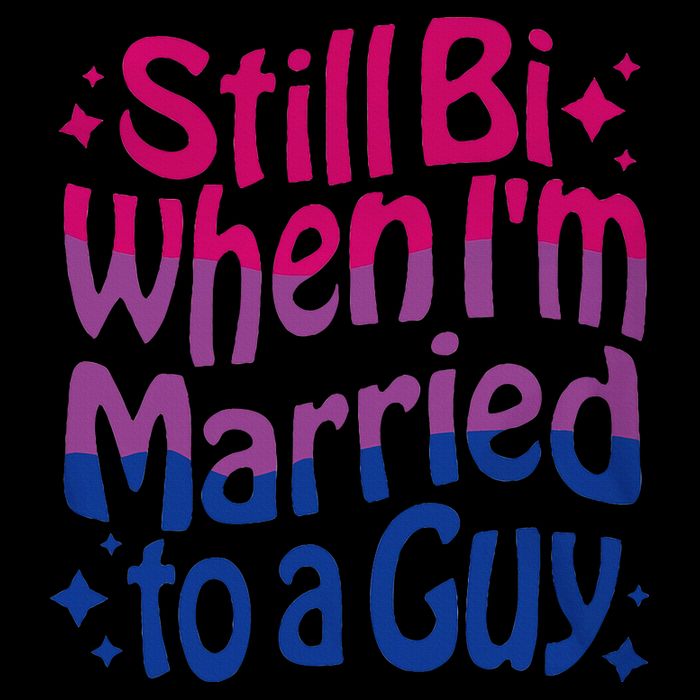 Still Bi When Married To A Guy Bisexual Guy Pride Parade Bucket Hat