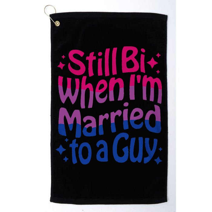 Still Bi When Married To A Guy Bisexual Guy Pride Parade Golf Towel