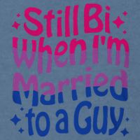 Still Bi When Married To A Guy Bisexual Guy Pride Parade Garment-Dyed Sweatshirt