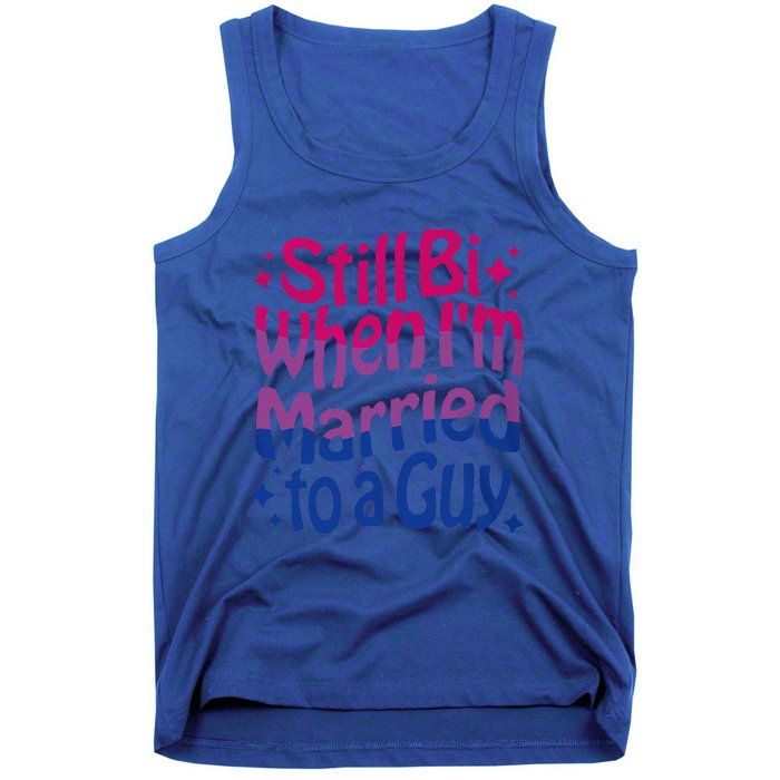 Still Bi When Married To A Guy Bisexual Guy Pride Parade Tank Top