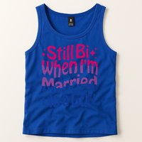 Still Bi When Married To A Guy Bisexual Guy Pride Parade Tank Top