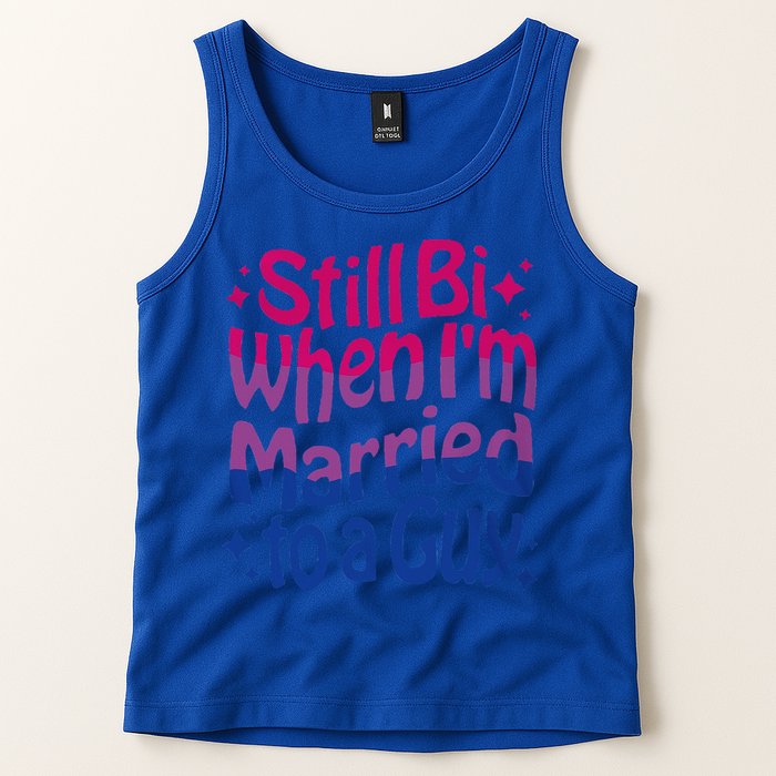 Still Bi When Married To A Guy Bisexual Guy Pride Parade Tank Top