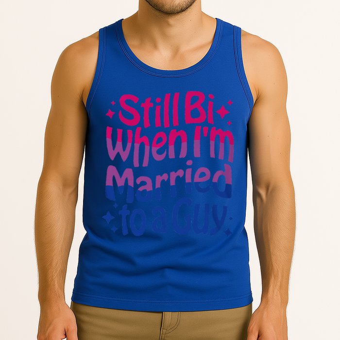 Still Bi When Married To A Guy Bisexual Guy Pride Parade Tank Top