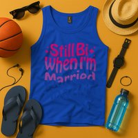 Still Bi When Married To A Guy Bisexual Guy Pride Parade Tank Top
