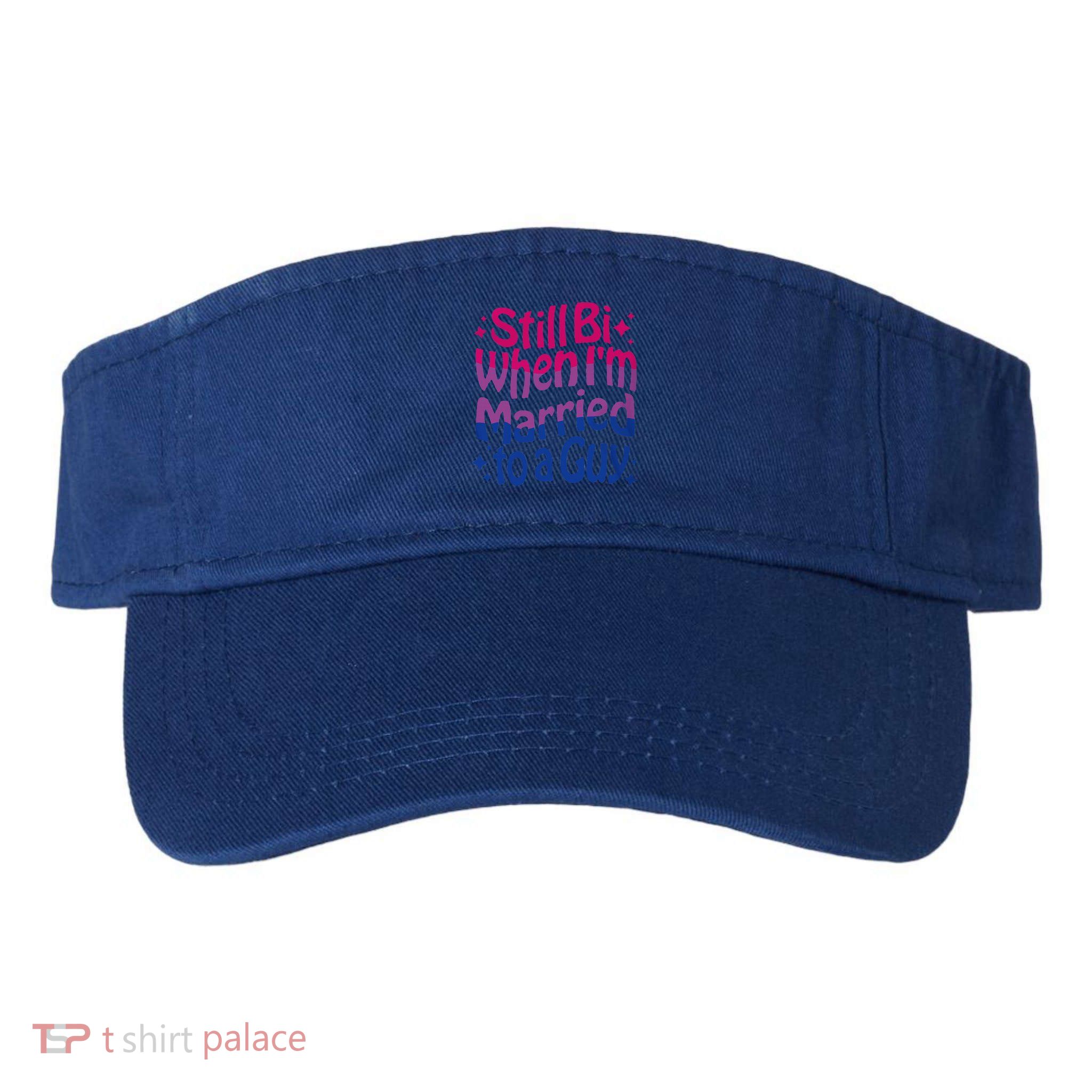 Still Bi When Married To A Guy Bisexual Guy Pride Parade Visor