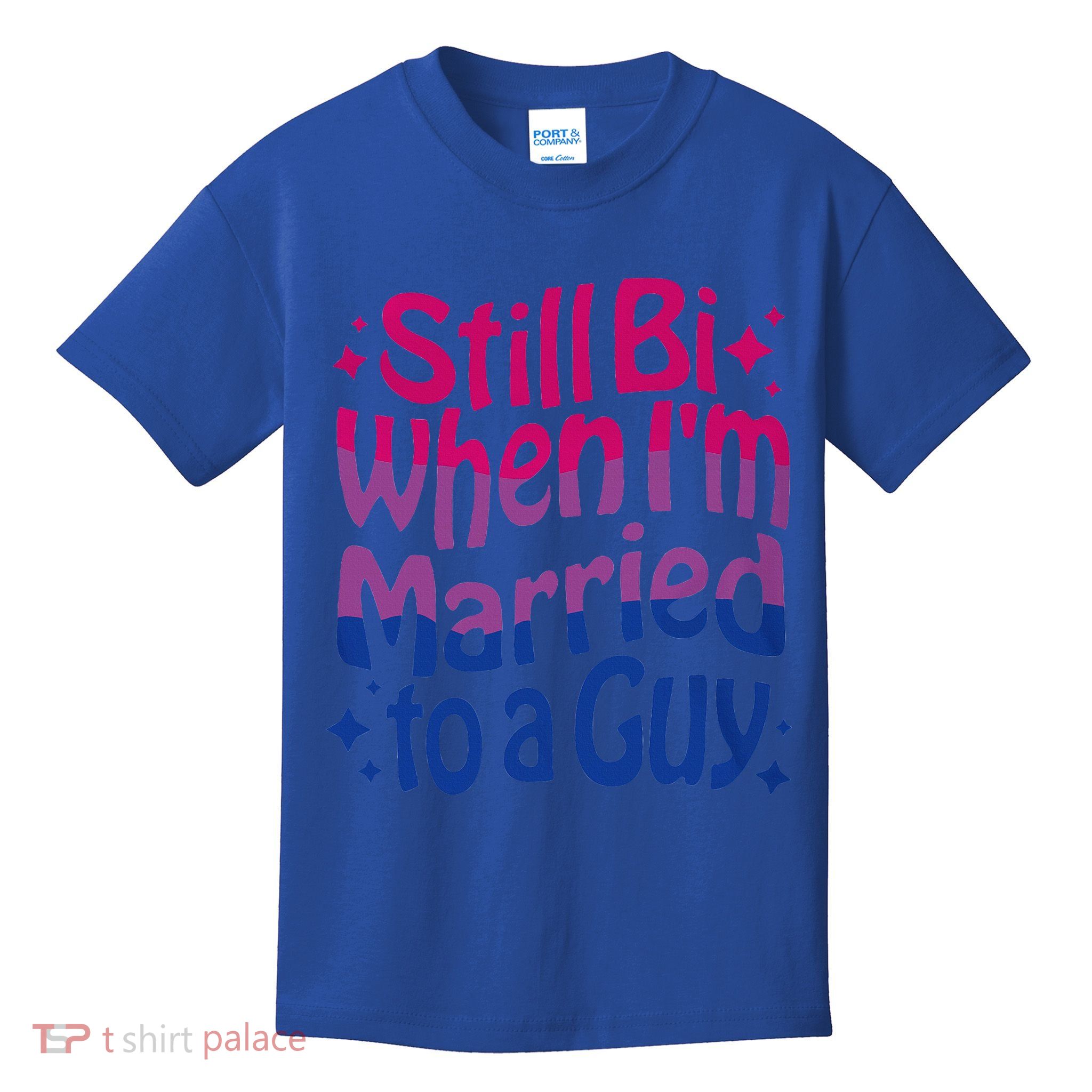 Still Bi When Married To A Guy Bisexual Guy Pride Parade Kids T-Shirt