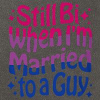 Still Bi When Married To A Guy Bisexual Guy Pride Parade Cotton Canvas Backpack
