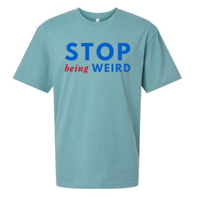 Stop Being Weird Pro Democrat Anti Trump Sueded Cloud Jersey T-Shirt