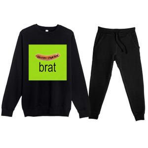 Snazzyseagull Brat Wurst Premium Crewneck Sweatsuit Set