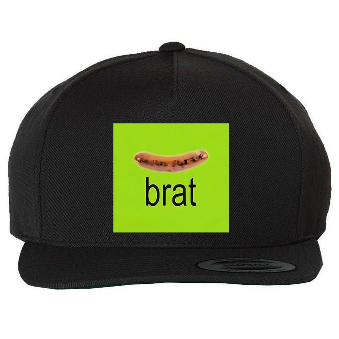 Snazzyseagull Brat Wurst Wool Snapback Cap
