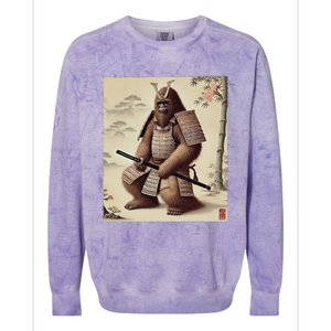 Samurai Bigfoot Warrior Japanese Armor Mythical Sasquatch Colorblast Crewneck Sweatshirt