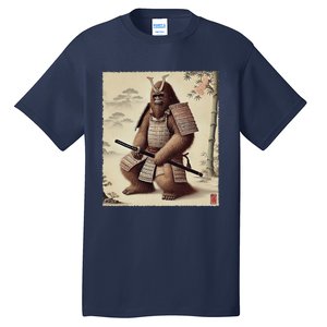 Samurai Bigfoot Warrior Japanese Armor Mythical Sasquatch Tall T-Shirt