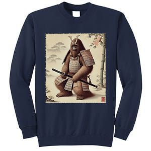 Samurai Bigfoot Warrior Japanese Armor Mythical Sasquatch Tall Sweatshirt