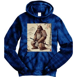 Samurai Bigfoot Warrior Japanese Armor Mythical Sasquatch Tie Dye Hoodie