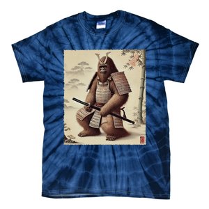 Samurai Bigfoot Warrior Japanese Armor Mythical Sasquatch Tie-Dye T-Shirt