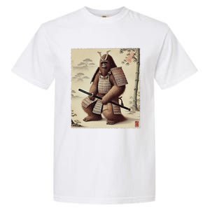 Samurai Bigfoot Warrior Japanese Armor Mythical Sasquatch Garment-Dyed Heavyweight T-Shirt