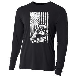 Scotch Bourbon Whisky Cooling Performance Long Sleeve Crew