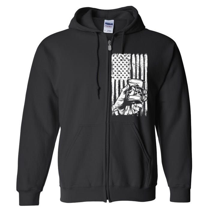 Scotch Bourbon Whisky Full Zip Hoodie