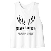 Stagg Bourbon Whiskey Kentucky Distillery Women's Racerback Cropped Tank