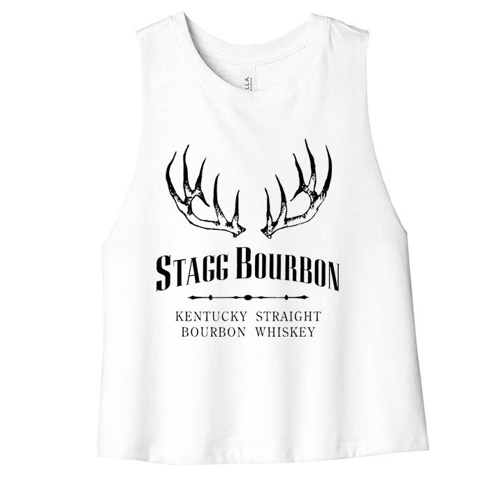 Stagg Bourbon Whiskey Kentucky Distillery Women's Racerback Cropped Tank