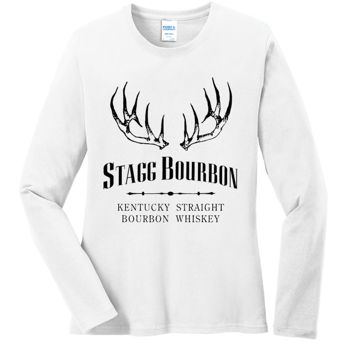 Stagg Bourbon Whiskey Kentucky Distillery Ladies Long Sleeve Shirt