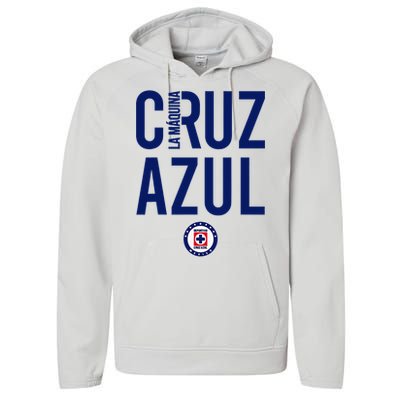 Score Big With Our Exclusive Collection Of Cruz Azul Gear Performance Fleece Hoodie