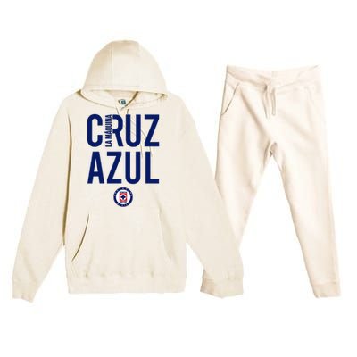 Score Big With Our Exclusive Collection Of Cruz Azul Gear Premium Hooded Sweatsuit Set