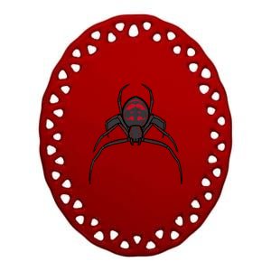 Spider Black Widow Halloween Costume For Men Boy Women Gift Ceramic Oval Ornament