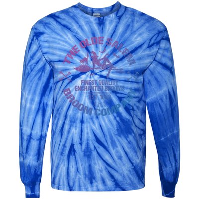 Sexy Basic Witch Olde Salem Broom Company Emblem Herbalist Cute Gift Tie-Dye Long Sleeve Shirt