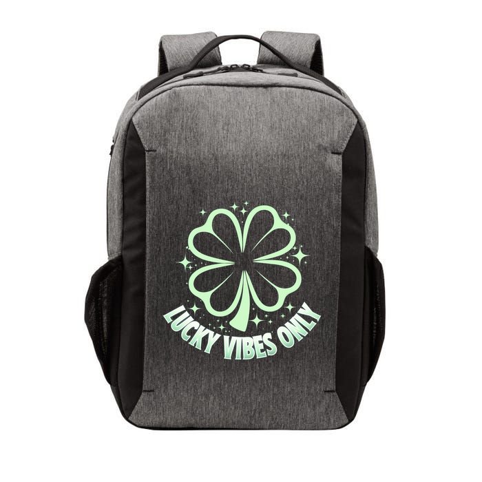 Shine Bright With Lucky Vibes Only Clover Design Cute Gift Vector Backpack