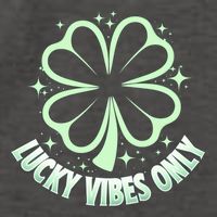 Shine Bright With Lucky Vibes Only Clover Design Cute Gift Vector Backpack