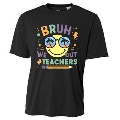 Summer Bruh We Out Teachers End Of School Year Teacher Gift Cooling Performance Crew T-Shirt